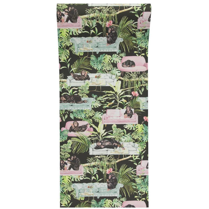 Monkey Business Wallpaper - Black - Graduate Collection