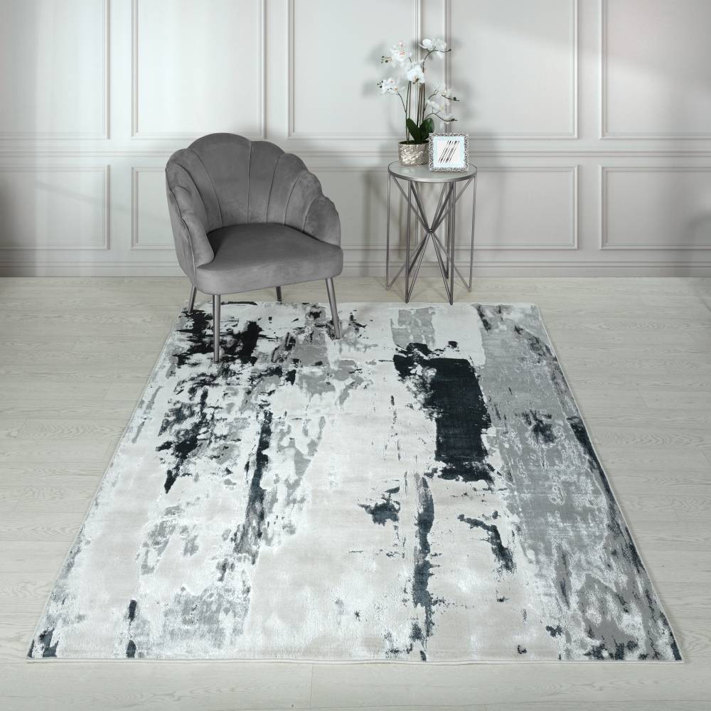 Monochrome Glacier Rug