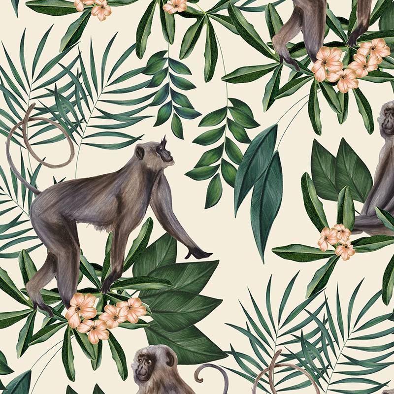 Morris Monkey Wallpaper - Ohpopsi