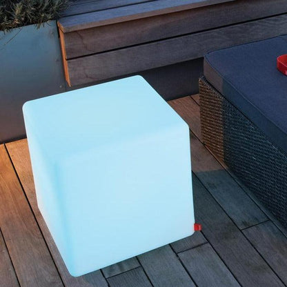 Multi Coloured Outdoor LED Cube Table - Moree