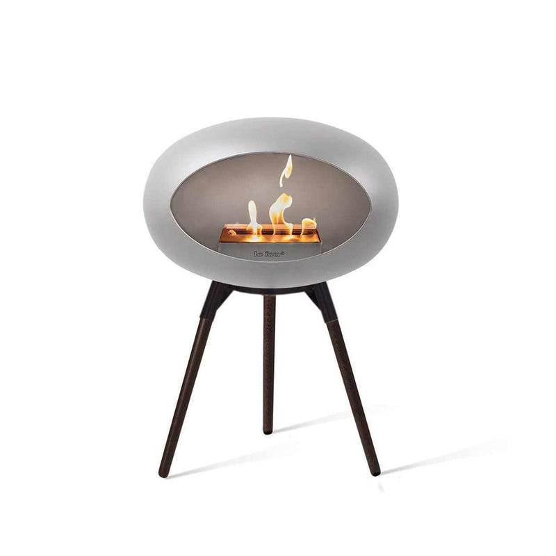 Nickel Ground Low Bioethanol Tripod Fireplace - Le Feu