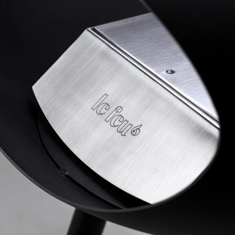 Nickel Ground Low Bioethanol Tripod Fireplace - Le Feu