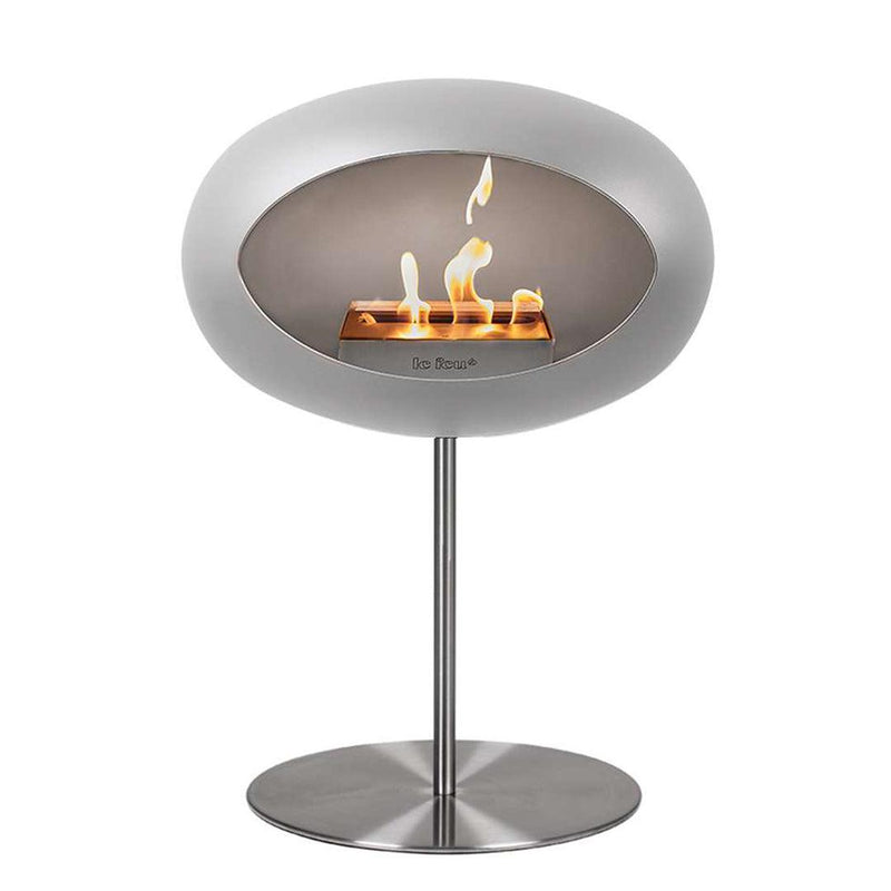 Nickel Ground Steel Bioethanol Fireplace - Le Feu