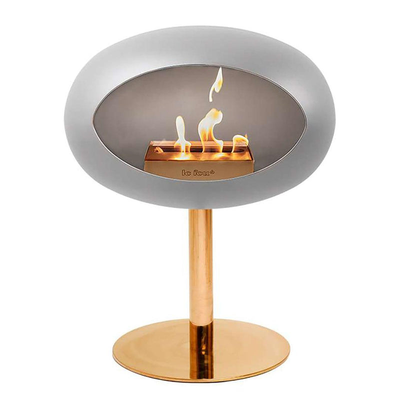 Nickel Ground Steel Bioethanol Fireplace - Le Feu