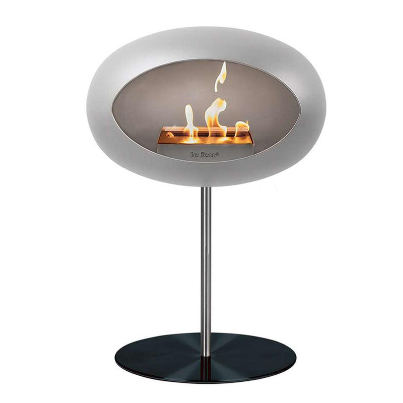 Nickel Ground Steel Bioethanol Fireplace - Le Feu