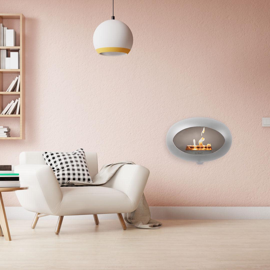 Nickel Wall Bioethanol Fire - Le Feu