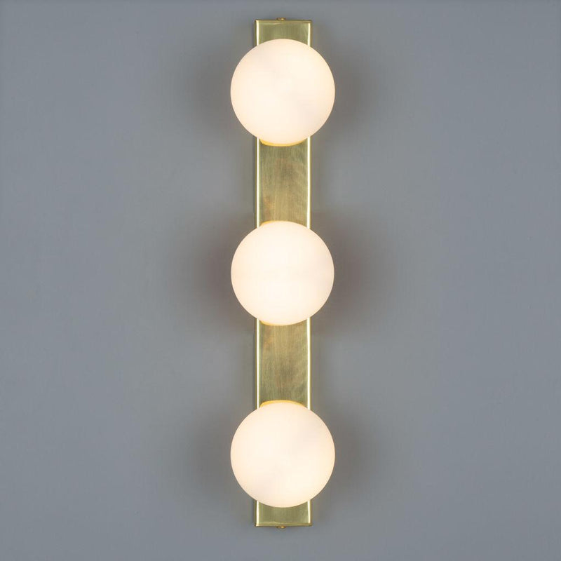 Noelani Three Globe Bathroom Wall Light - Mullan Lighting