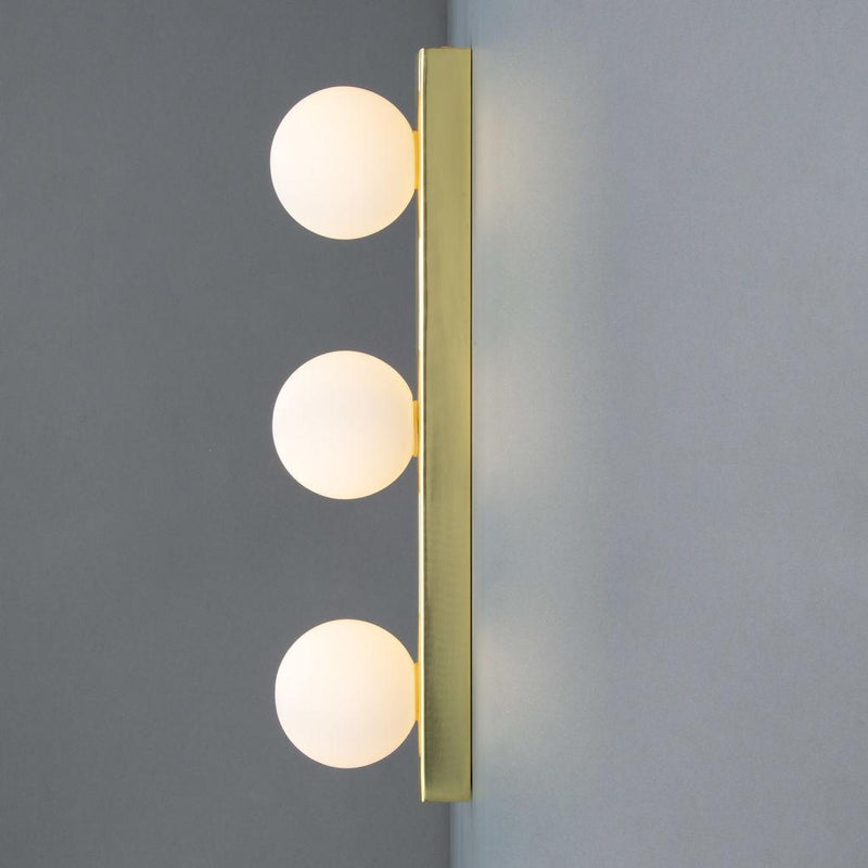 Noelani Three Globe Bathroom Wall Light - Mullan Lighting