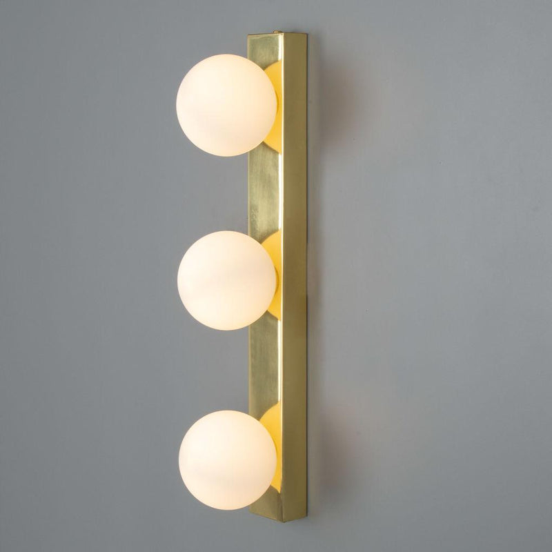 Noelani Three Globe Bathroom Wall Light - Mullan Lighting