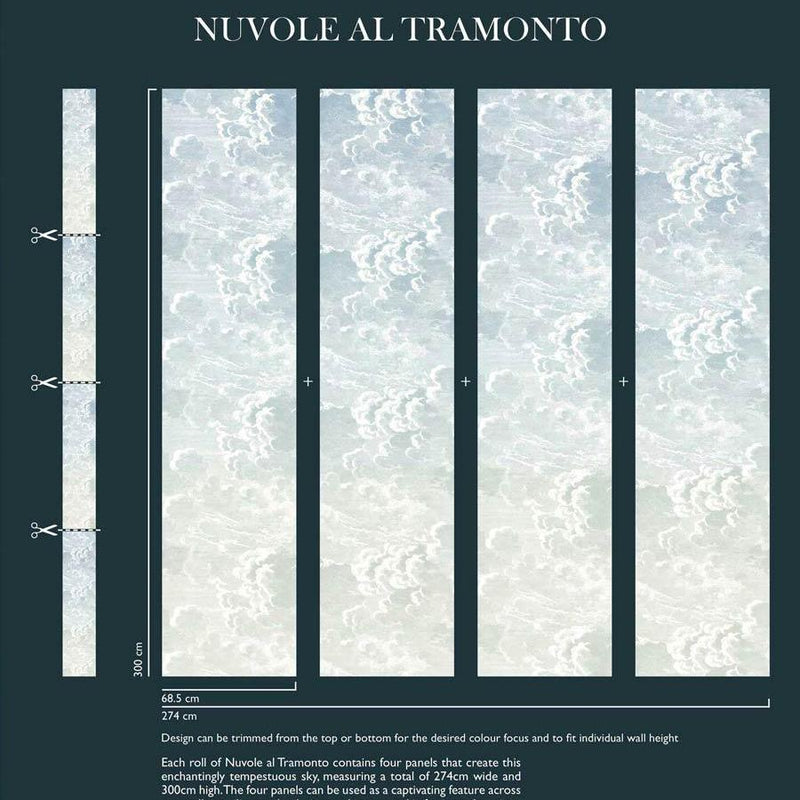 Nuvole al Tramonto Wallpaper - Fornasetti - Cole & Son