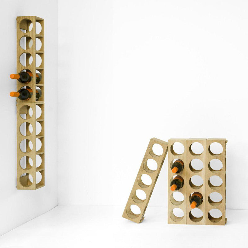 Oak Wine O Five Bottle Rack