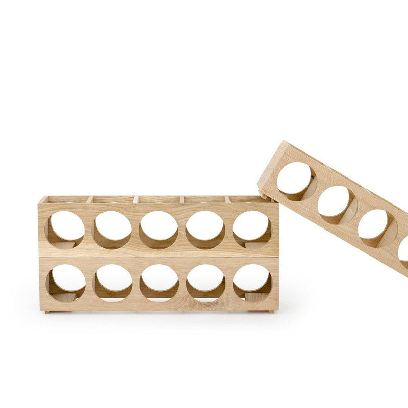 Oak Wine O Five Bottle Rack