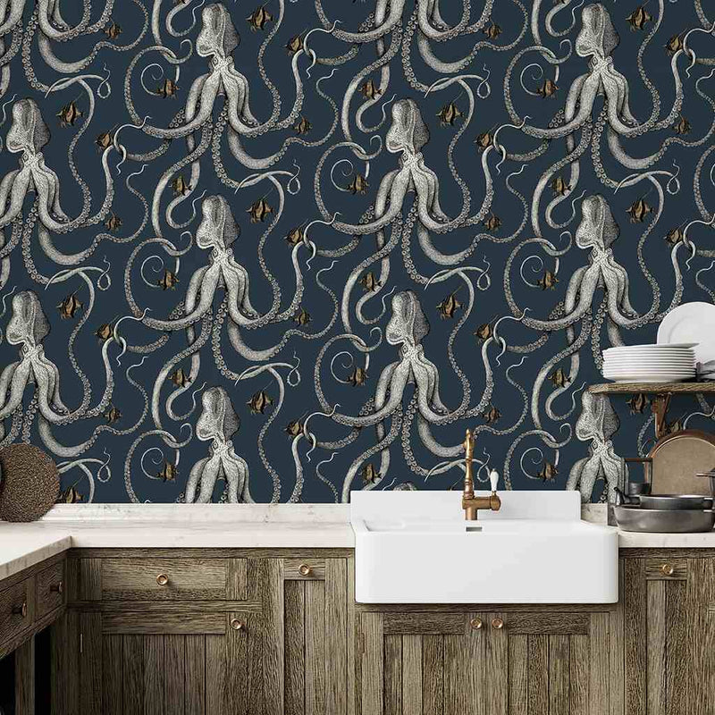 Octopoda Wallpaper - Josephine Munsey