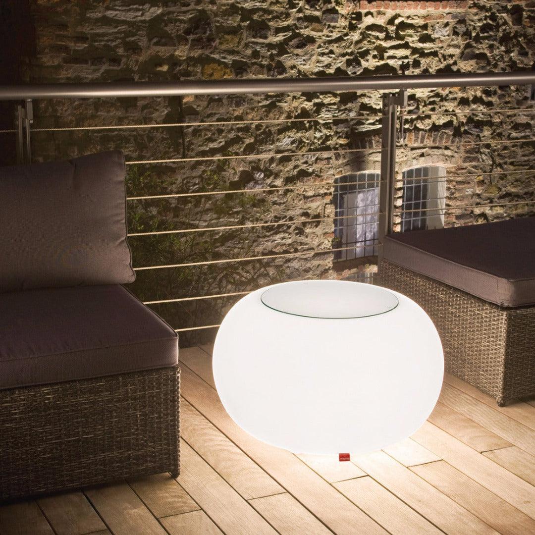 Outdoor Bubble White LED Light up Table - Moree
