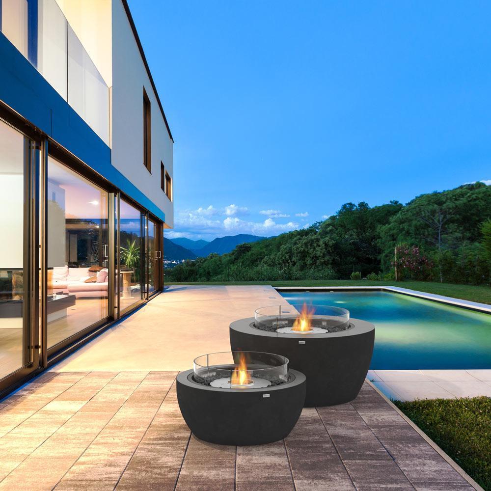 POD30 Bioethanol Fire Pit - Graphite - EcoSmart Fire