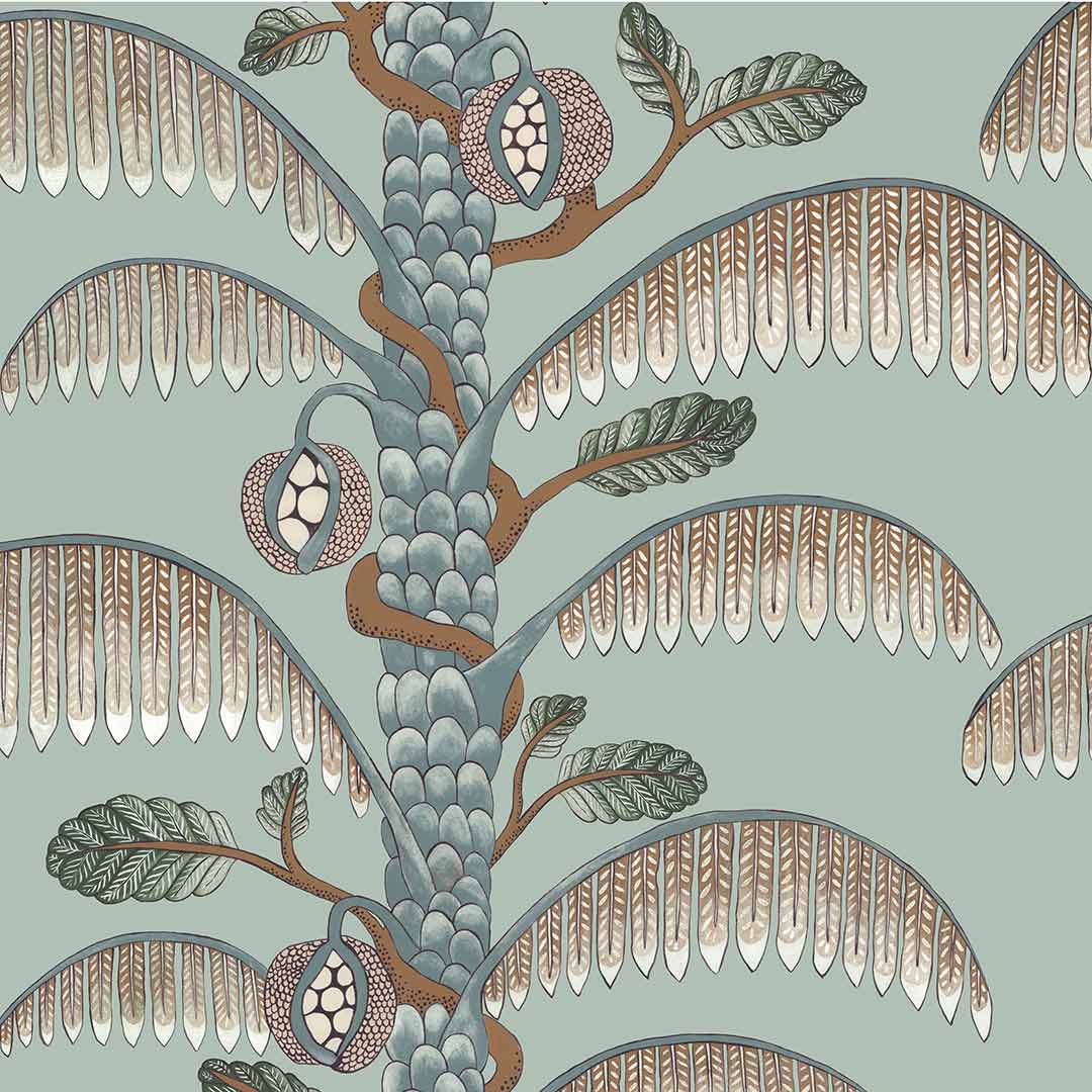 Palm Stripe Wallpaper - Josephine Munsey