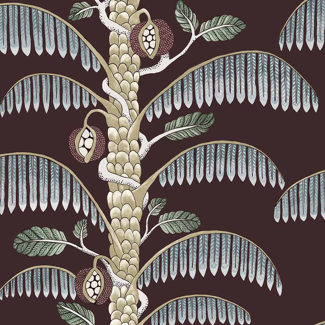 Palm Stripe Wallpaper - Josephine Munsey