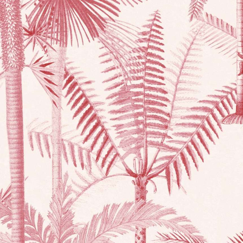 Palmera Cubana Pink Wallpaper - Set of 3 Rolls - MINDTHEGAP