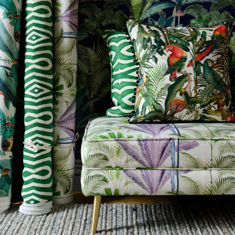 Parrots of Brasil 100% Linen Fabric - MINDTHEGAP