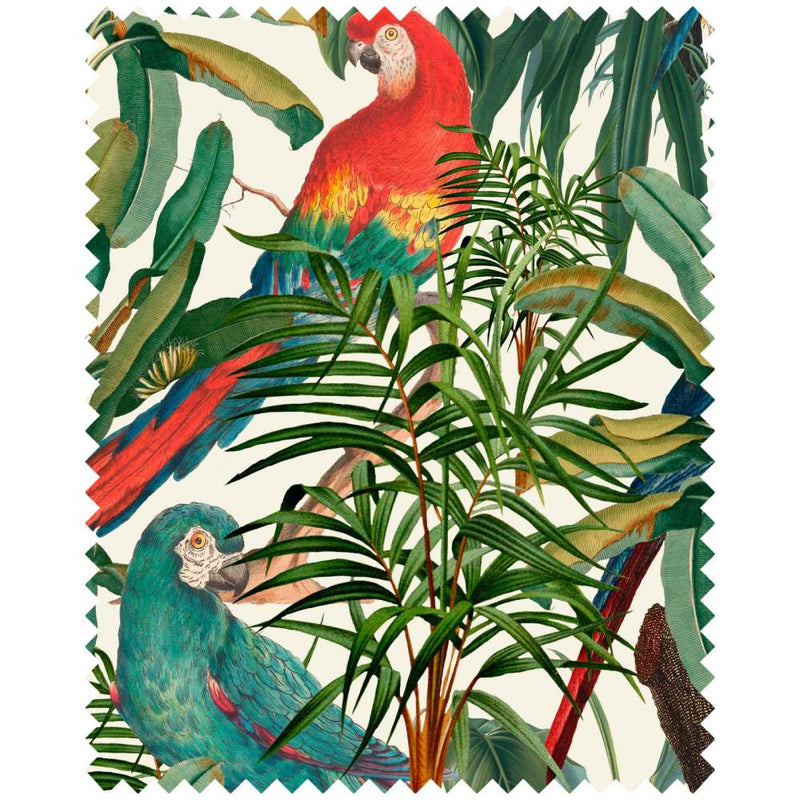Parrots of Brasil 100% Linen Fabric - MINDTHEGAP
