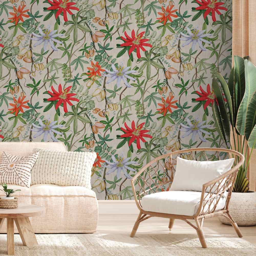 Passiflora Wallpaper - UON - NLXL – Lime Lace