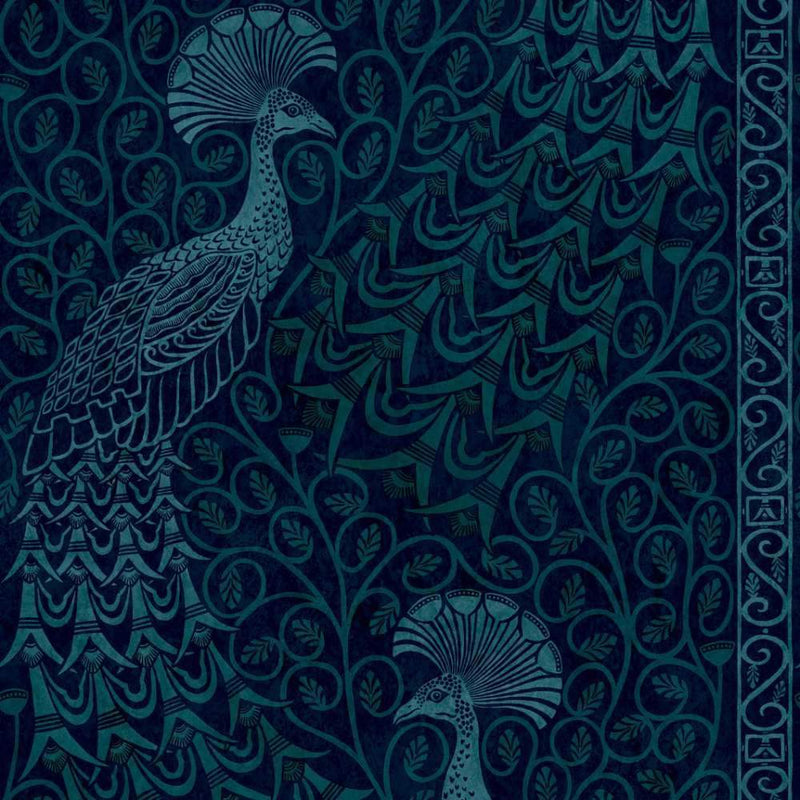 Pavo Parade Wallpaper - Pearwood Collection - Cole & Son