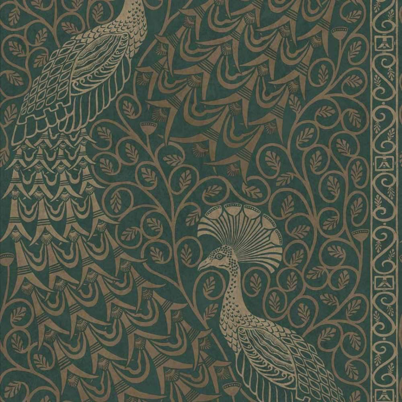Pavo Parade Wallpaper - Pearwood Collection - Cole & Son
