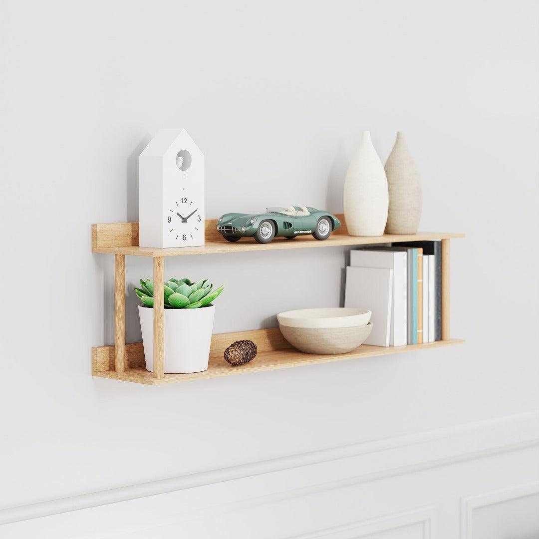 Platform 2 Wall Shelf Oak