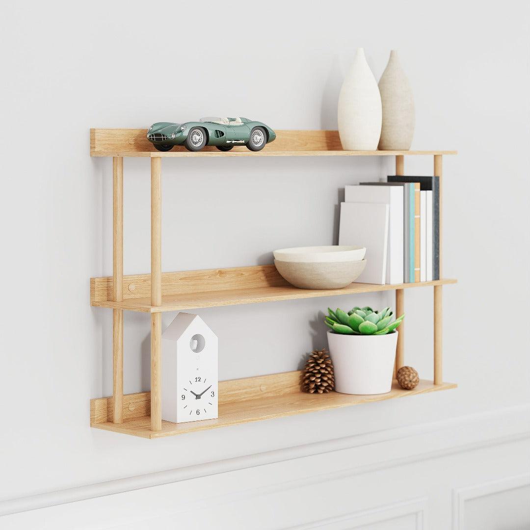 Platform 3 Wall Shelf Oak