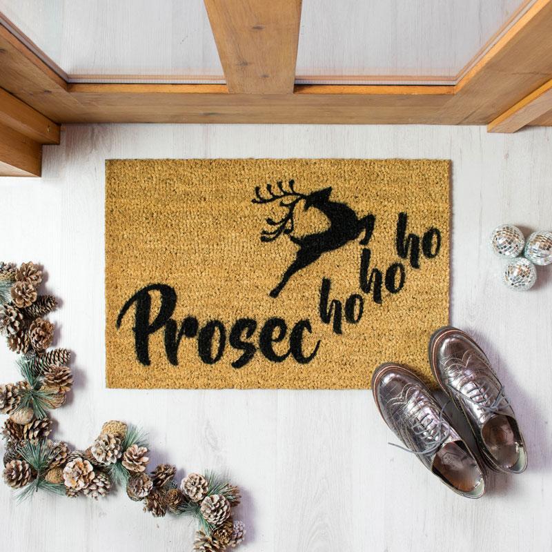 Prosecco Ho Ho Ho Doormat