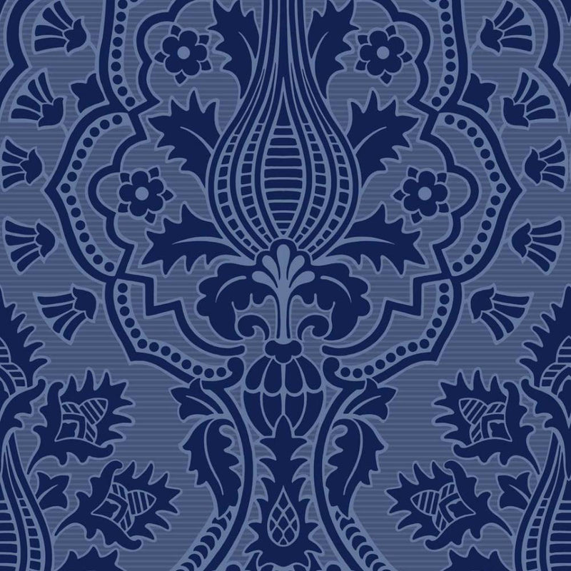 Pugin Palace Flock Wallpaper - Pearwood Collection - Cole & Son