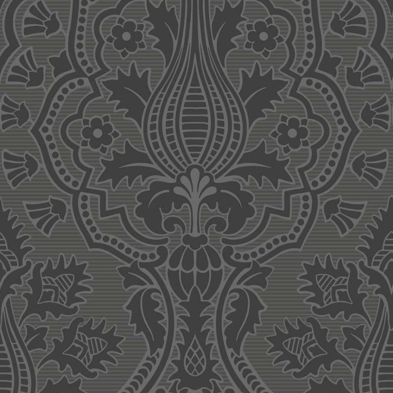 Pugin Palace Flock Wallpaper - Pearwood Collection - Cole & Son