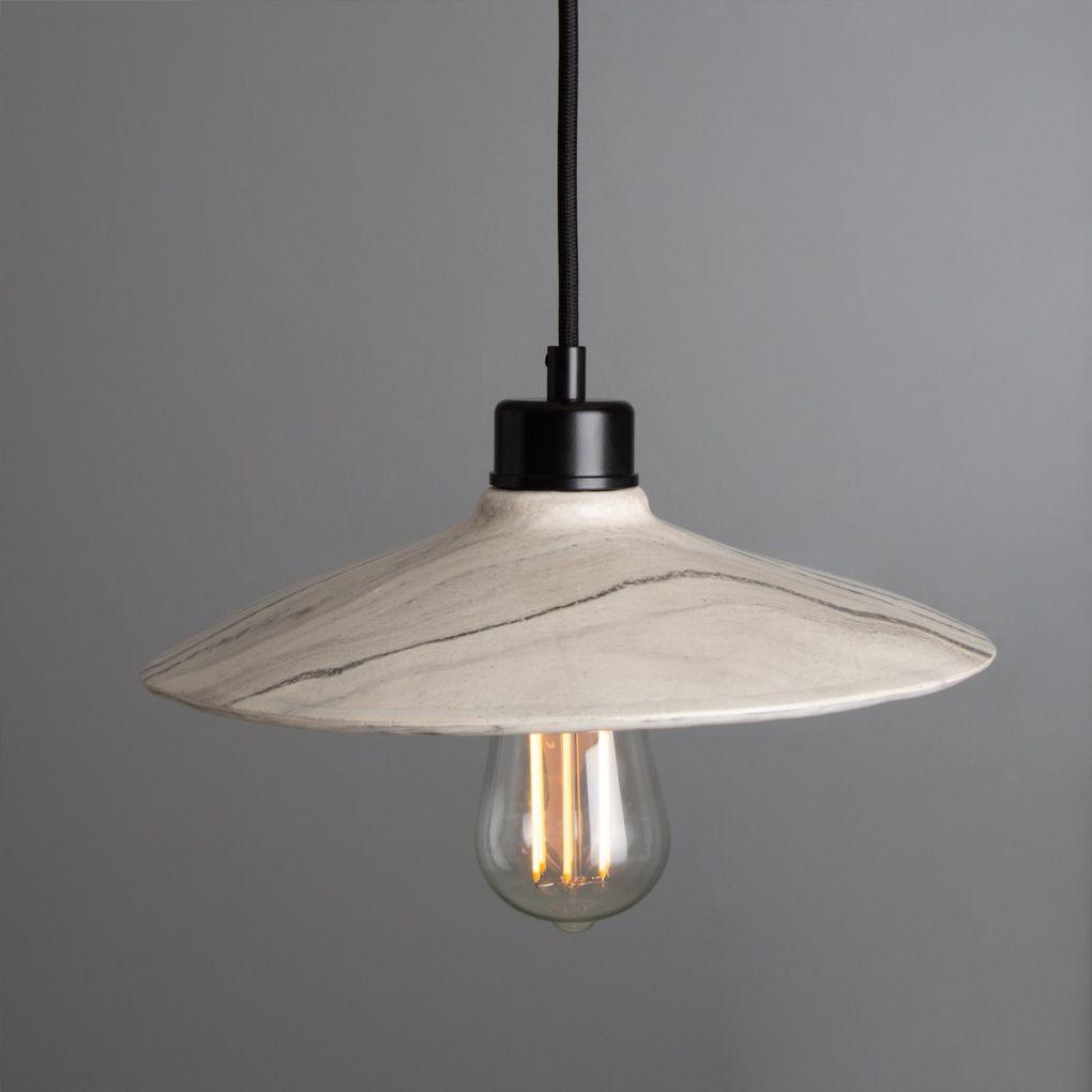 Pyrus Ceramic Pendant Light - Marbled - Mullan Lighting