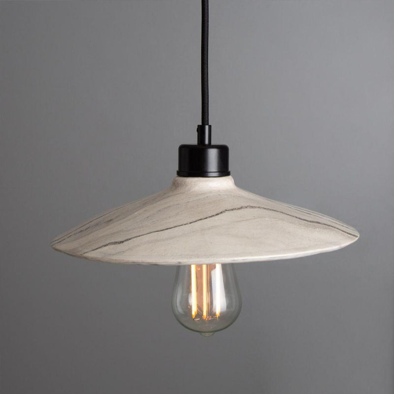 Pyrus Ceramic Pendant Light - Marbled - Mullan Lighting