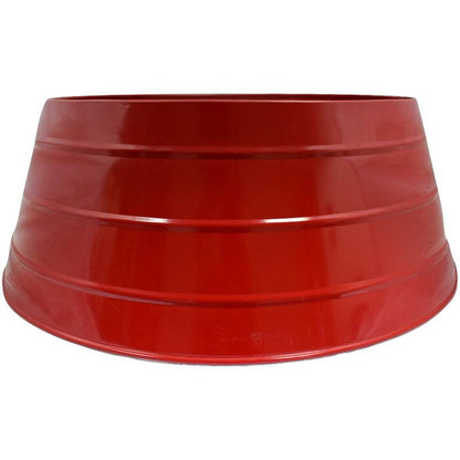 Red Metal Xmas Tree Skirt