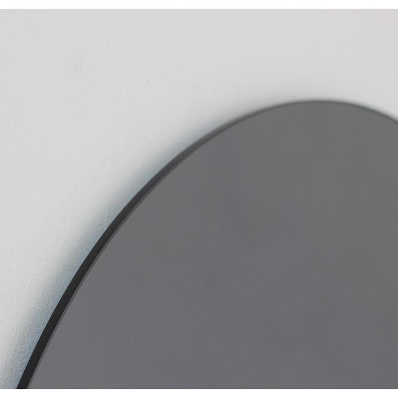 Round Black Tinted Frameless Orbis Mirror