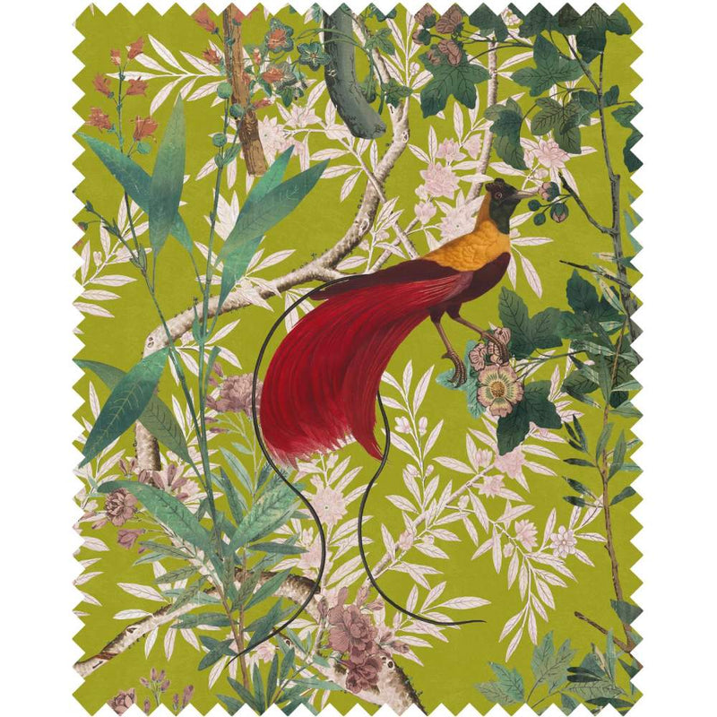 Royal Garden Green Velvet Fabric - MINDTHEGAP