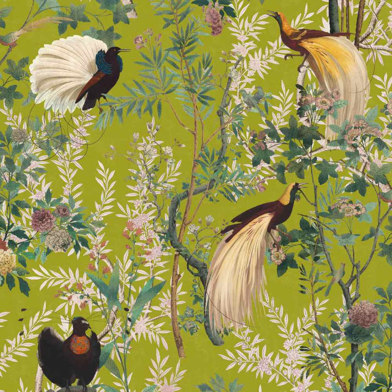 Royal Garden Green Wallpaper - Set of 3 Rolls - MINDTHEGAP