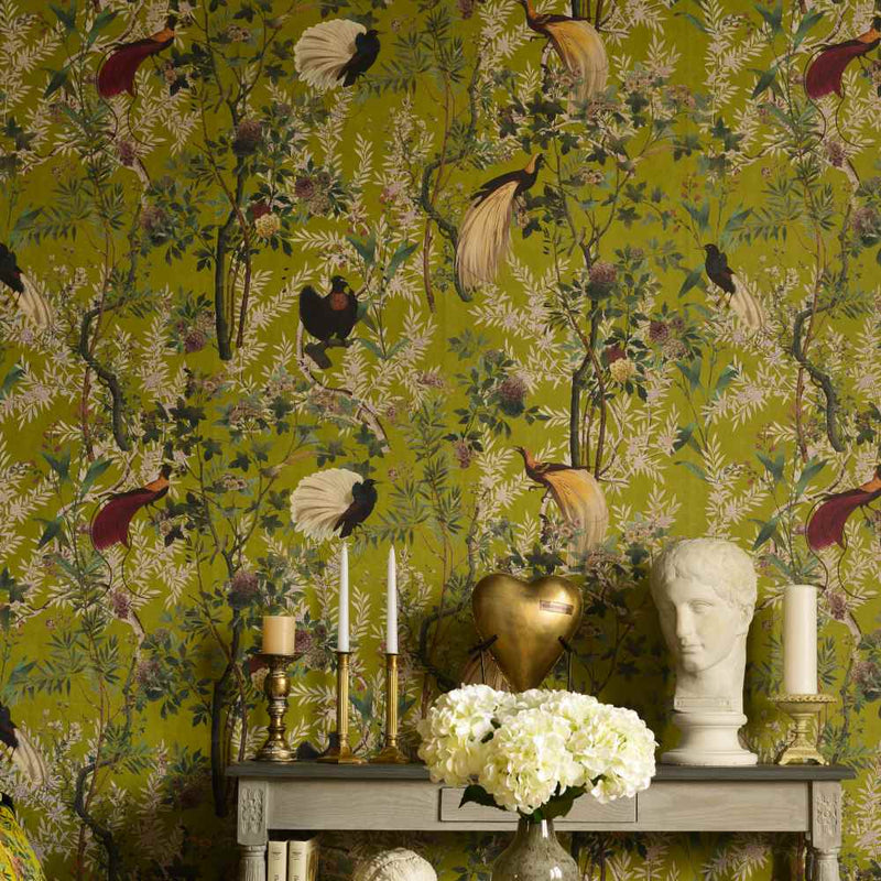 Royal Garden Green Wallpaper - Set of 3 Rolls - MINDTHEGAP