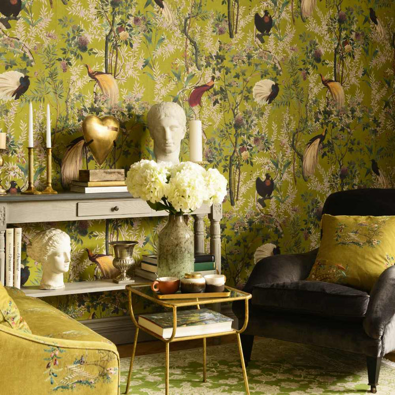 Royal Garden Green Wallpaper - Set of 3 Rolls - MINDTHEGAP