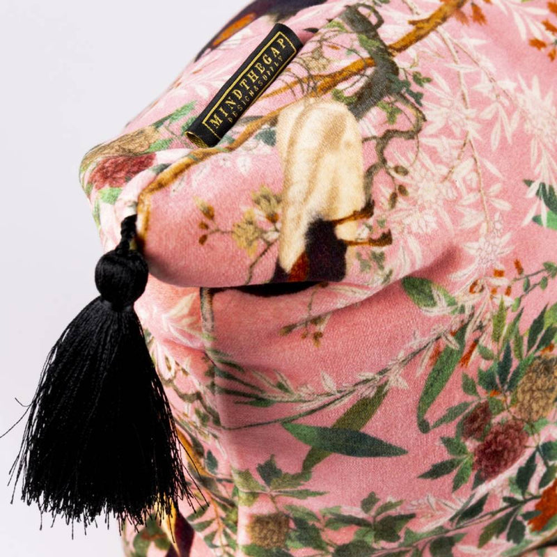 Royal Garden Pink Velvet Fabric - MINDTHEGAP