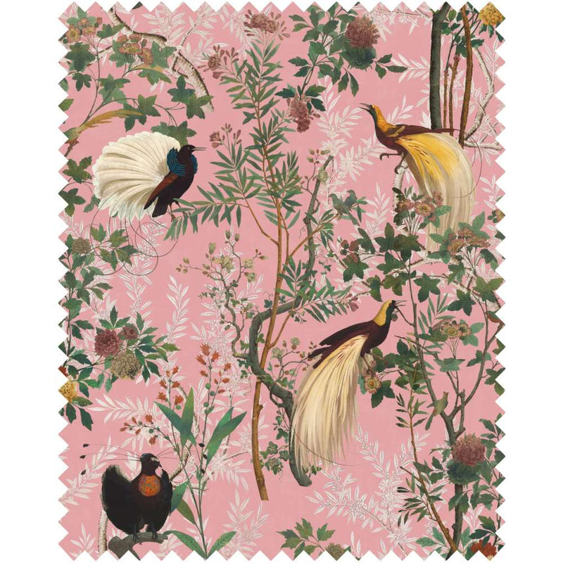 Royal Garden Pink Velvet Fabric - MINDTHEGAP