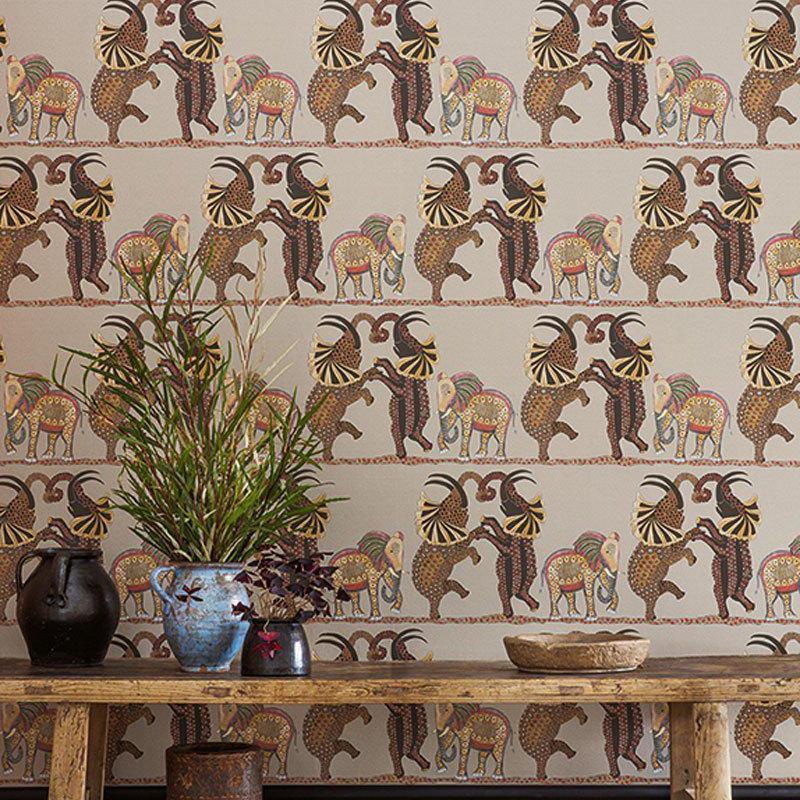 Safari Dance Wallpaper - Ardmore Collection - Cole & Son