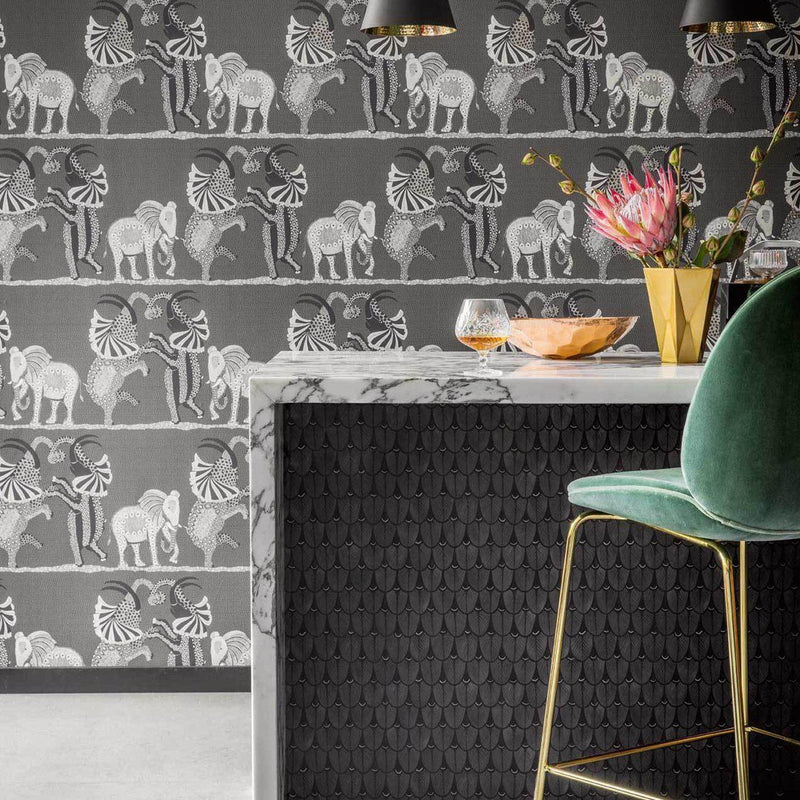 Safari Dance Wallpaper - Ardmore Collection - Cole & Son