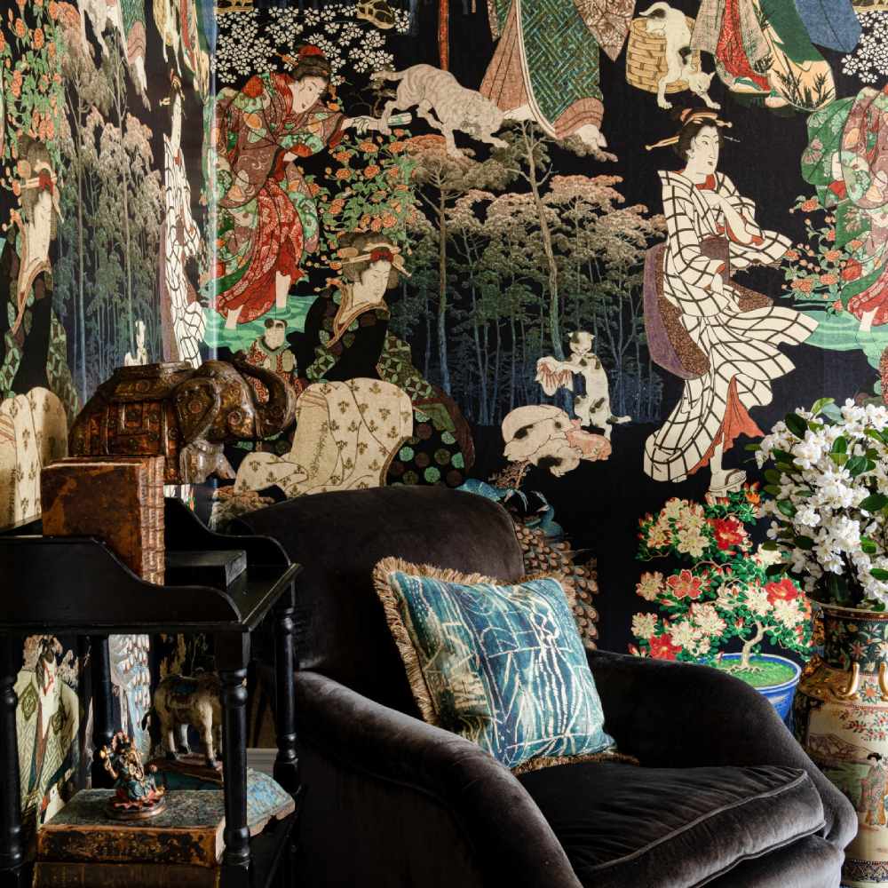 Samurai and Geisha Wallpaper - Set of 3 Rolls - MINDTHEGAP