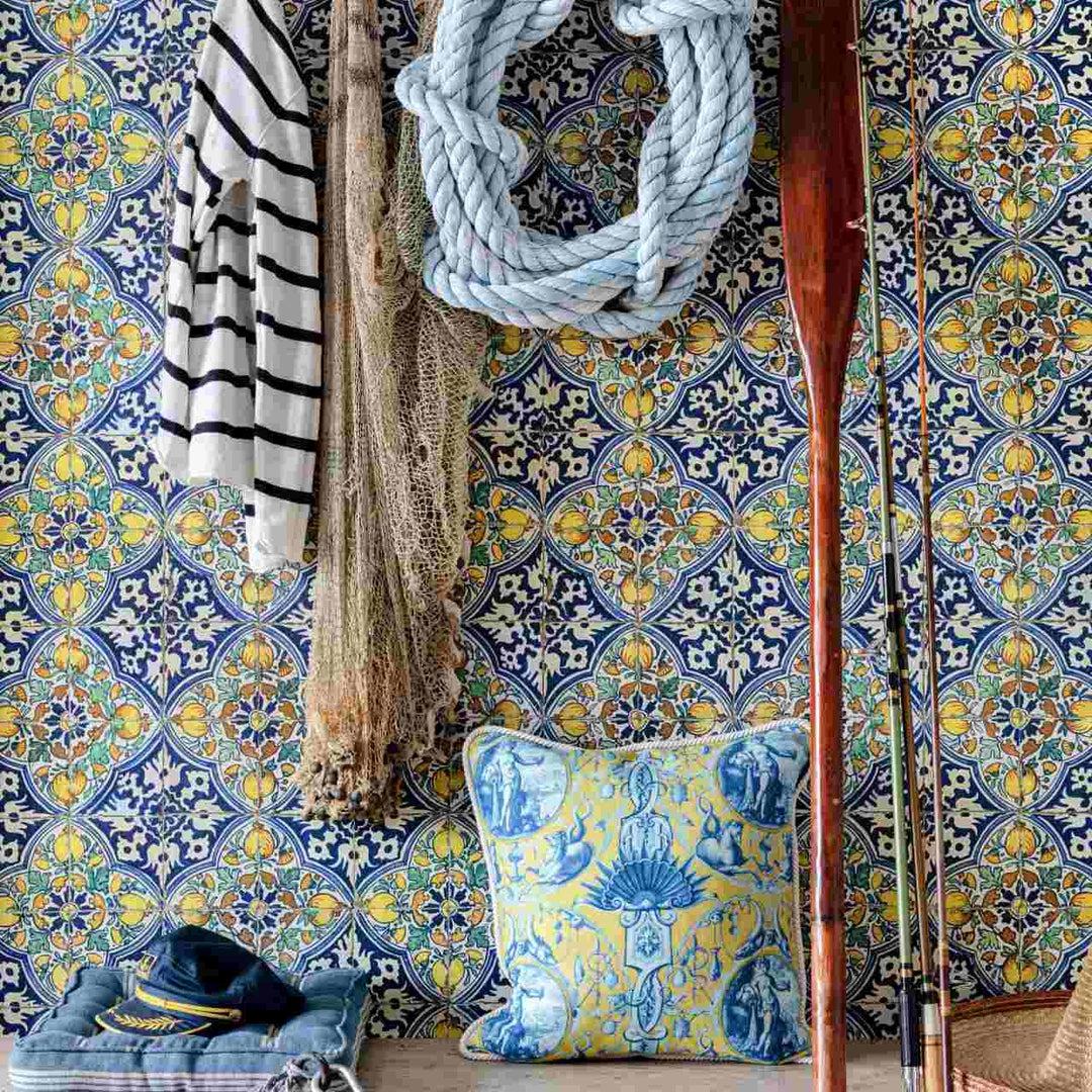 Sardegna Tiles Wallpaper - Set of 3 Rolls - MINDTHEGAP