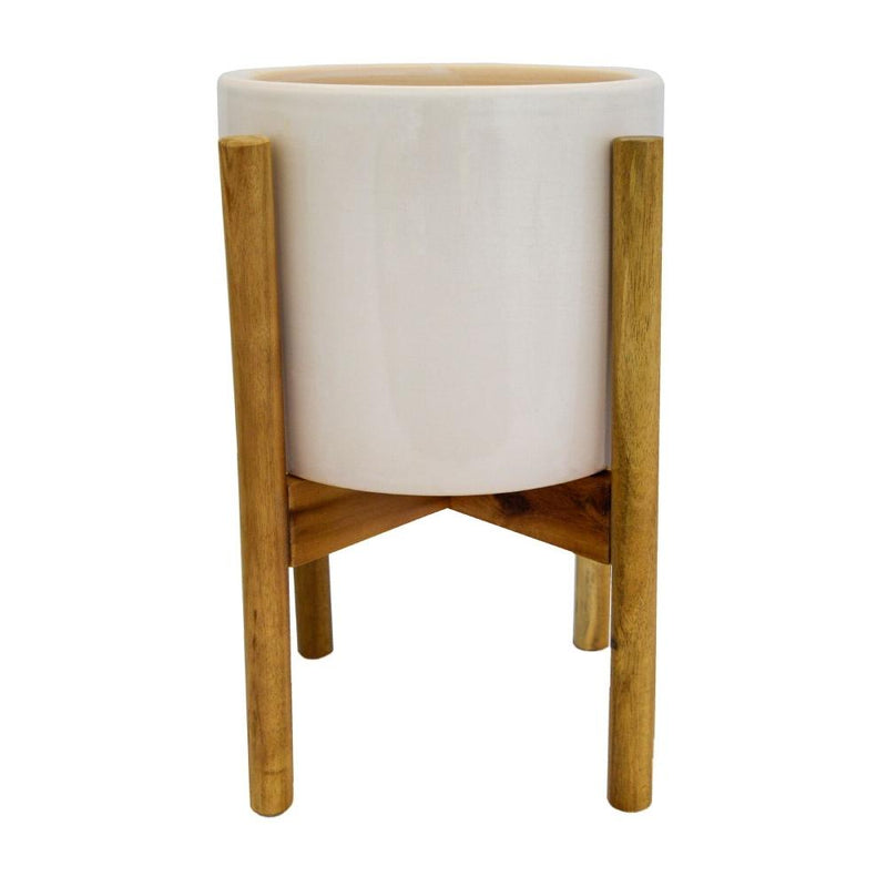 Scandi Wooden Plant Stand and Planter