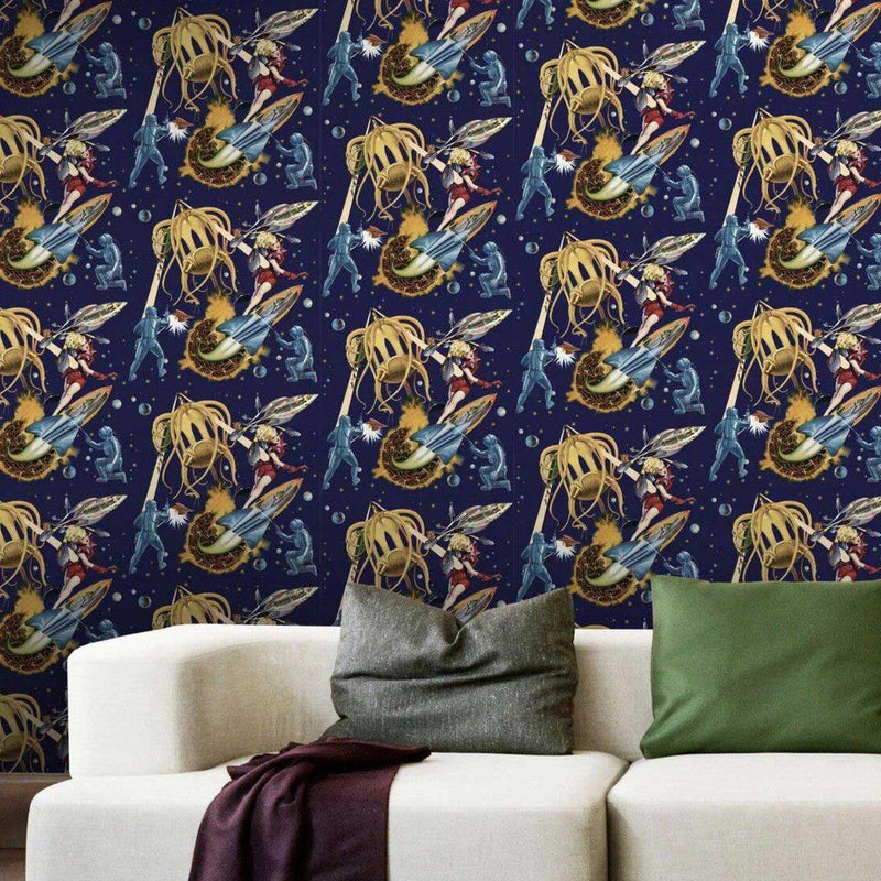 Sci-Fi Pulp Wallpaper - Set of 3 Rolls - MINDTHEGAP