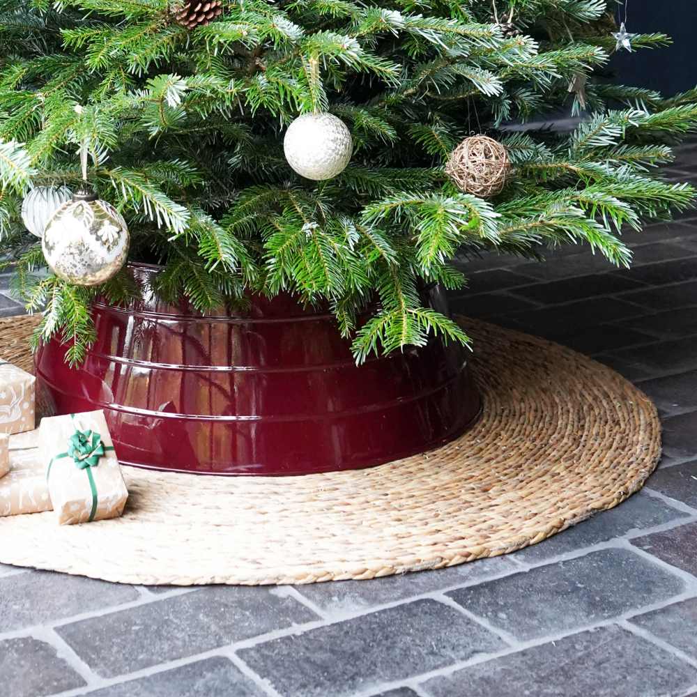 Seagrass Christmas Tree Mat - Natural