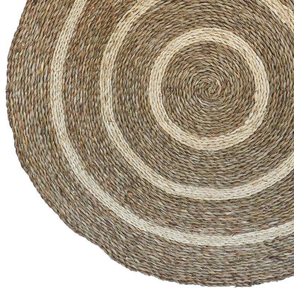 Seagrass Christmas Tree Mat - Spiral Natural